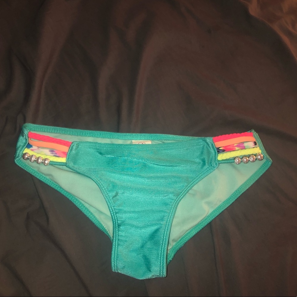 teal bikini bottoms